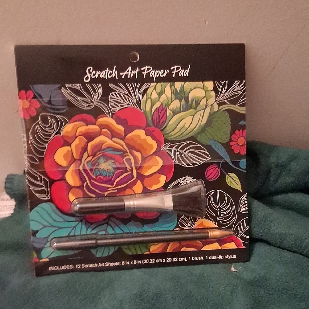 Scratch Art Paper Pad with Stylus - Multicolor - Picture 2 of 4